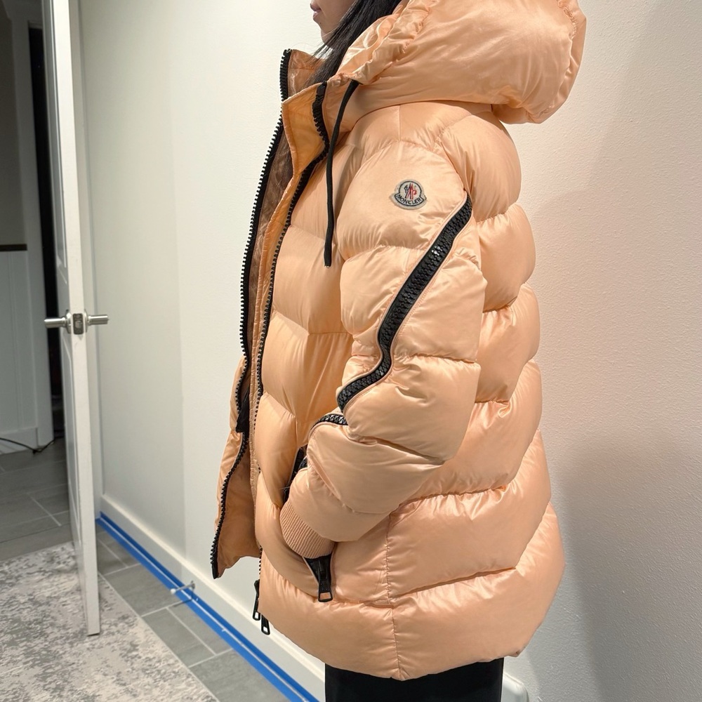 Moncler Pink Liriope Puffer Down Jacket - Picture 3 of 16